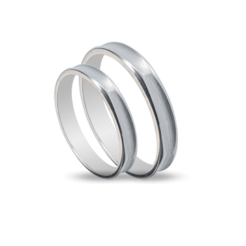 Βέρες Σετ Λευκόχρυσες MASCHIO FEMMINA SL28 - themelidisjewels